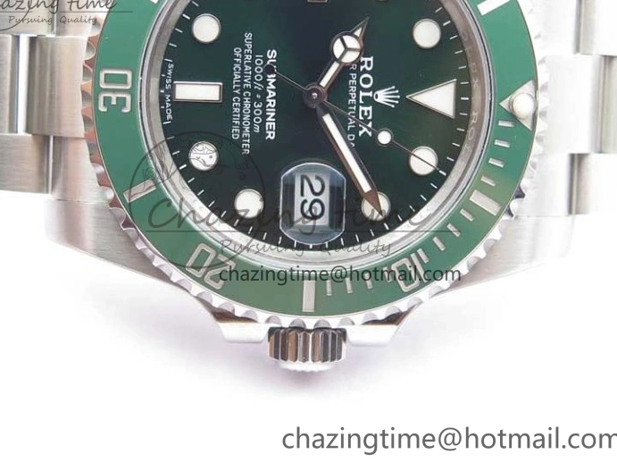 116610 Edition Ceramic Submariner Steel 316L Best Green LV Noob V10.5 1:1 0123